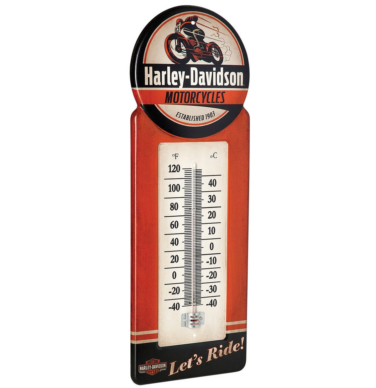 Harley-Davidson® Vintage Stijl H-D Motorcycles Tin Thermometer | Harley-Davidson