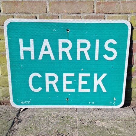 Harris Creek Verkeersbord - 61 x 46cm - Origineel | The Dutch Pickers