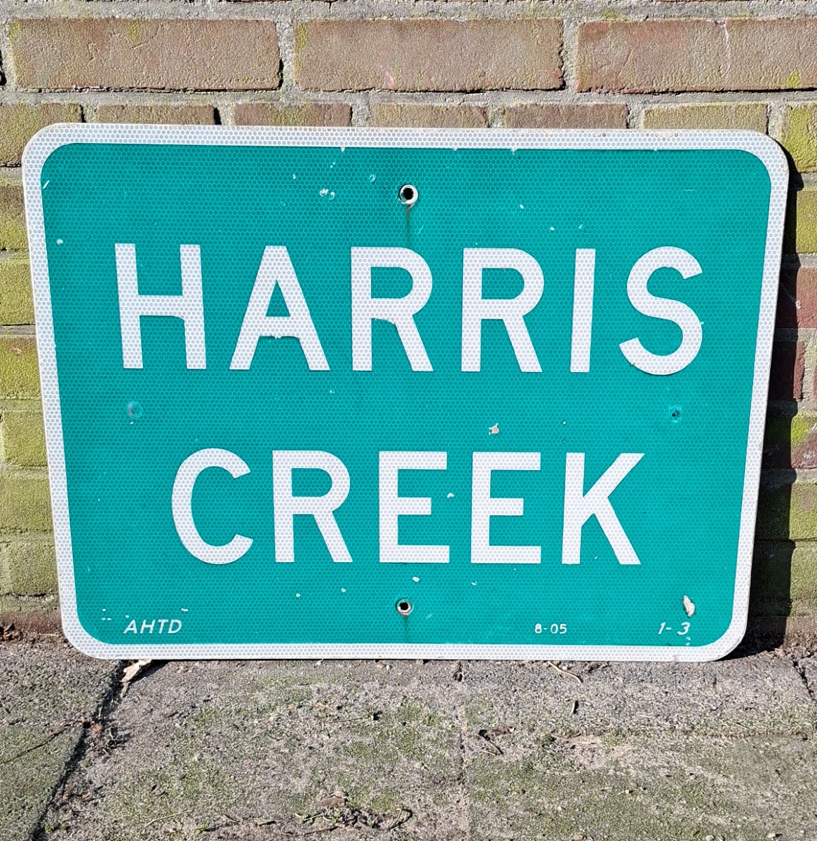 Harris Creek Verkeersbord - 61 x 46cm - Origineel | The Dutch Pickers