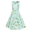 Heart & Roses Andrea Floral Swing Dress Green-XS | Hearts and Roses