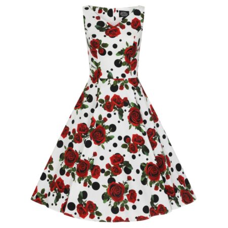 Heart & Roses Colette Floral Swing Dress-XL | Hearts and Roses