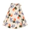 Heart & Roses Floral Swing Skirt Cream-XS | Hearts and Roses