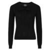 Heart and Roses Shelly Knitted Top Black -XL | Fiftiesstore