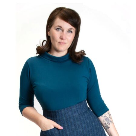 Heart of Haute Spy Top Terry Teal-XL | Heart of Haute