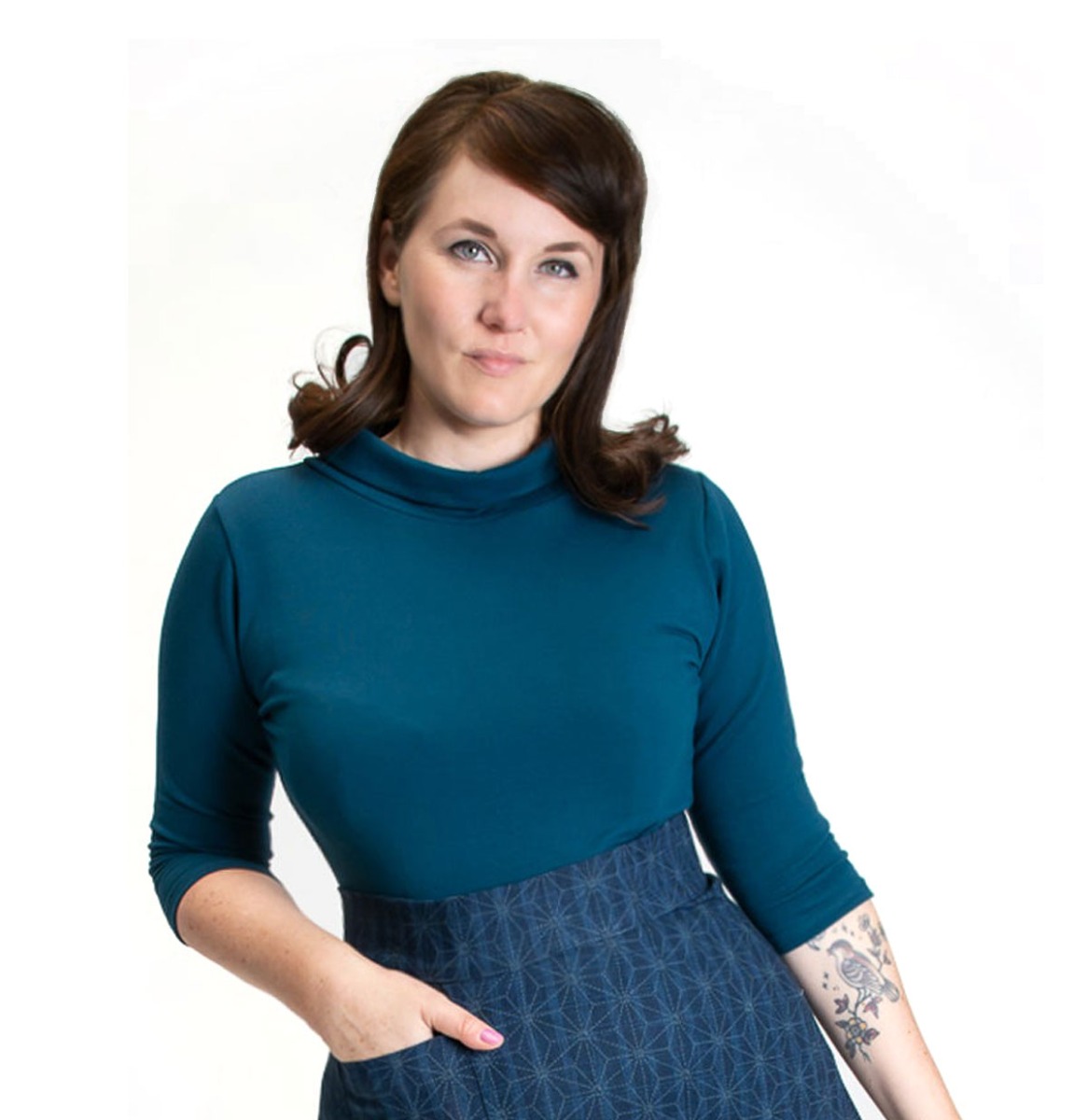 Heart of Haute Spy Top Terry Teal-XL | Heart of Haute
