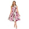Hearts & Roses Alice Floral Swing Dress Pink-XXL | Hearts and Roses