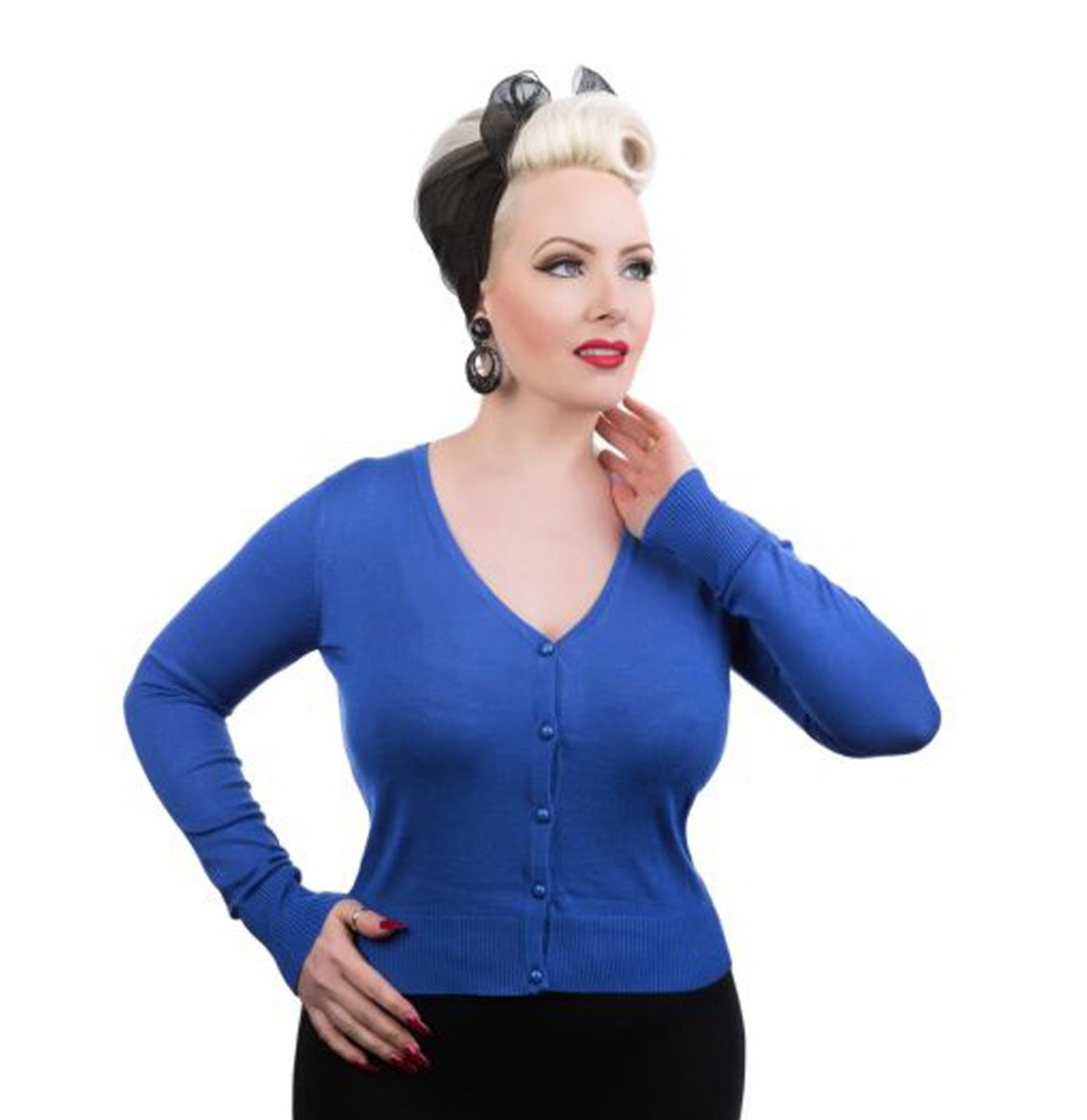 Hearts & Roses Cardigan Longsleeve Midnight Blue-XL | Hearts and Roses