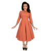 Hearts & Roses Charming Swing Dress Blush-XL | Fiftiesstore