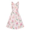 Hearts & Roses Emma Floral Swing Dress Pink-XXL | Hearts and Roses