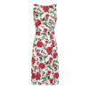 Hearts & Roses Hazel Floral Wiggle Pencil Dress White Pink-L | Hearts and Roses