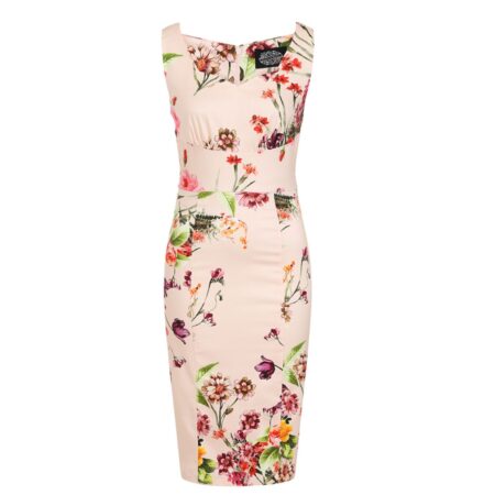 Hearts & Roses Kimberly Floral Pencil Dress Multi-XXL | 21% korting | Hearts and Roses