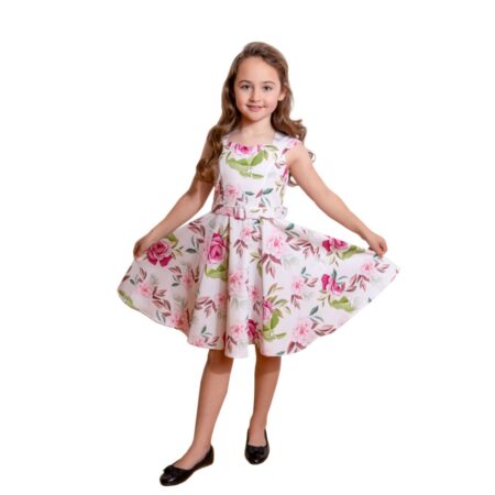 Hearts & Roses Lexi Floral Swing Dress Kids-11 - 12 Jaar | Hearts and Roses