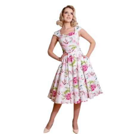 Hearts & Roses Lexi Floral Swing Dress-S | Hearts and Roses