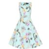 Hearts & Roses Lindsey Floral Dress Blue-L | Hearts and Roses