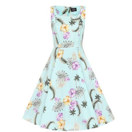 Hearts & Roses Lindsey Floral Dress Blue-L | Hearts and Roses