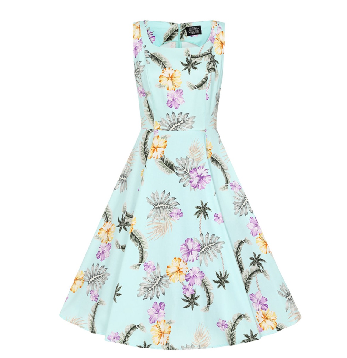 Hearts & Roses Lindsey Floral Dress Blue-XL | Hearts and Roses