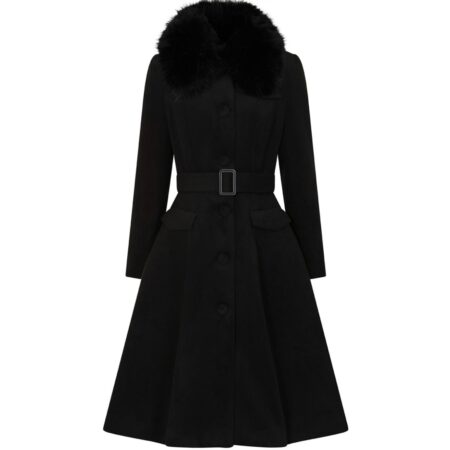 Hearts & Roses Matilda Swing Coat Black-S | 25% korting | Hearts and Roses
