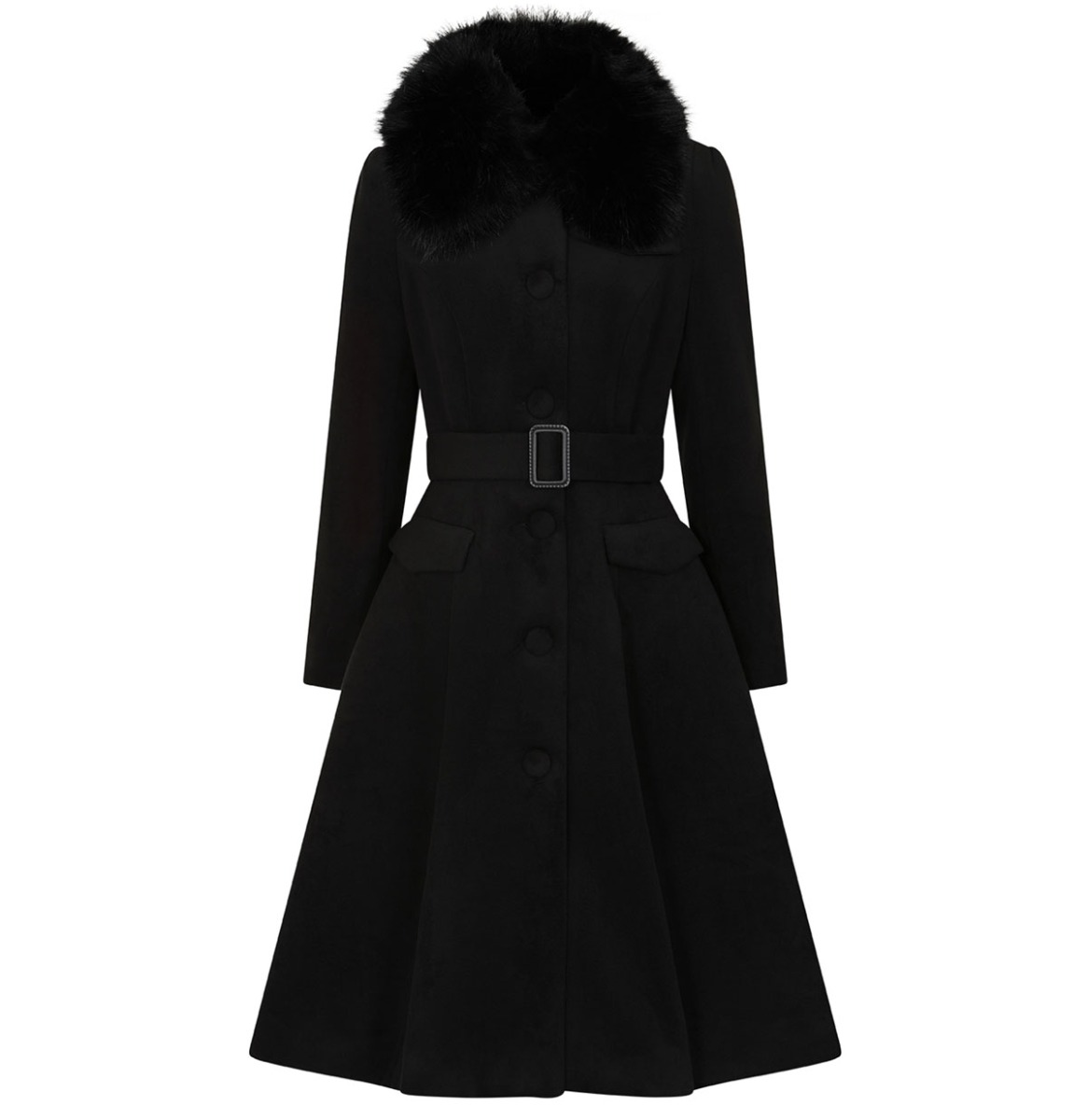 Hearts & Roses Matilda Swing Coat Black-S | 25% korting | Hearts and Roses