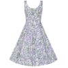 Hearts & Roses Meadow Swing Dress White Lilac-L | Hearts and Roses