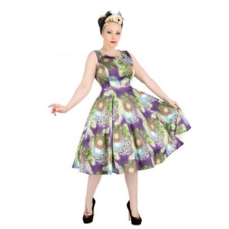 Hearts & Roses Peacock Tea Dress Multicolor-XL | 21% korting | Hearts and Roses