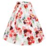 Hearts & Roses Pippa Floral Swing Skirt White -XXL | Fiftiesstore