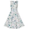 Hearts & Roses Rey Floral Swing Dress Grey-M | Hearts and Roses