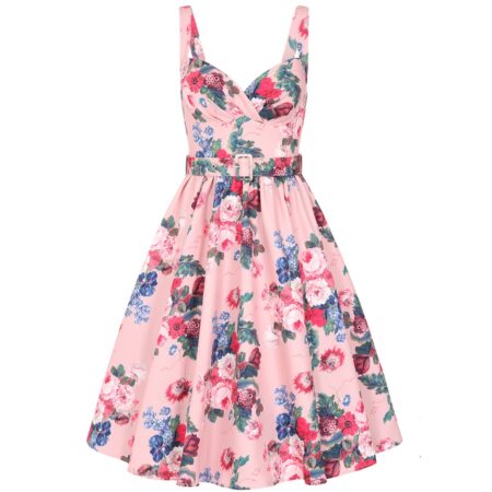 Hearts & Roses Rosabelle Bloom Swing Dress Pink-2XL | Hearts and Roses