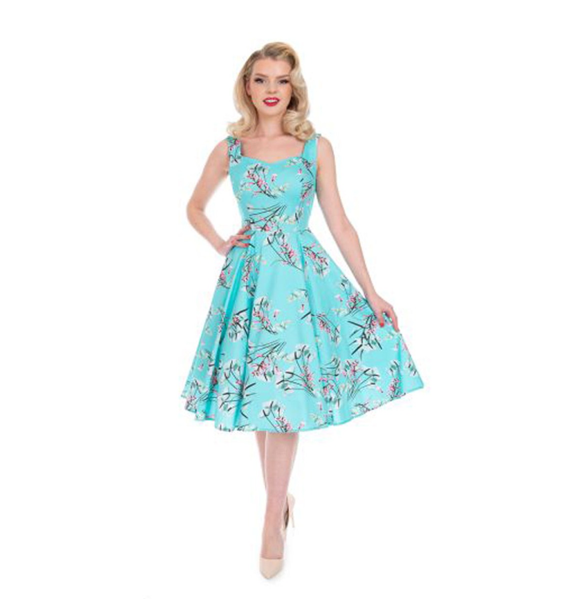 Hearts & Roses Sandra Swing Dress Floral-XS | Hearts and Roses