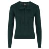 Hearts & Roses Shelly Knitted Top Green-XL | Fiftiesstore