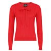 Hearts & Roses Shelly Knitted Top Red-XL | Fiftiesstore