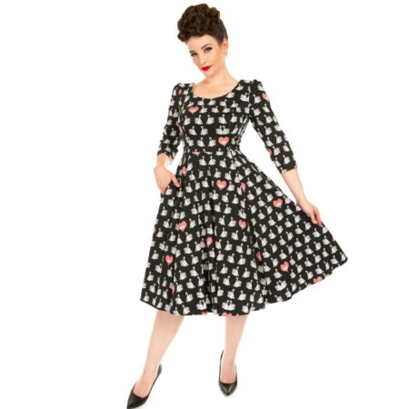 Hearts & Roses Swan Lake Swing Dress-L | Hearts and Roses