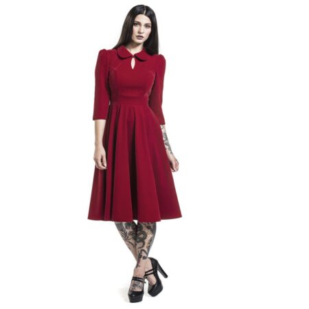 Hearts & Roses Velvet Tea Dress Red-XXXXL | 27% korting | Hearts and Roses