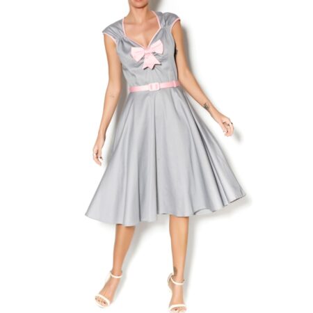 Heidi Dress Grey/Pink-S | 54% korting | Pinup Couture