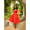 Heidi Dress Red-XXXXL | 59% korting | Pinup Couture