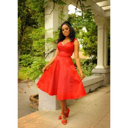 Heidi Dress Red-XXXXL | 59% korting | Pinup Couture