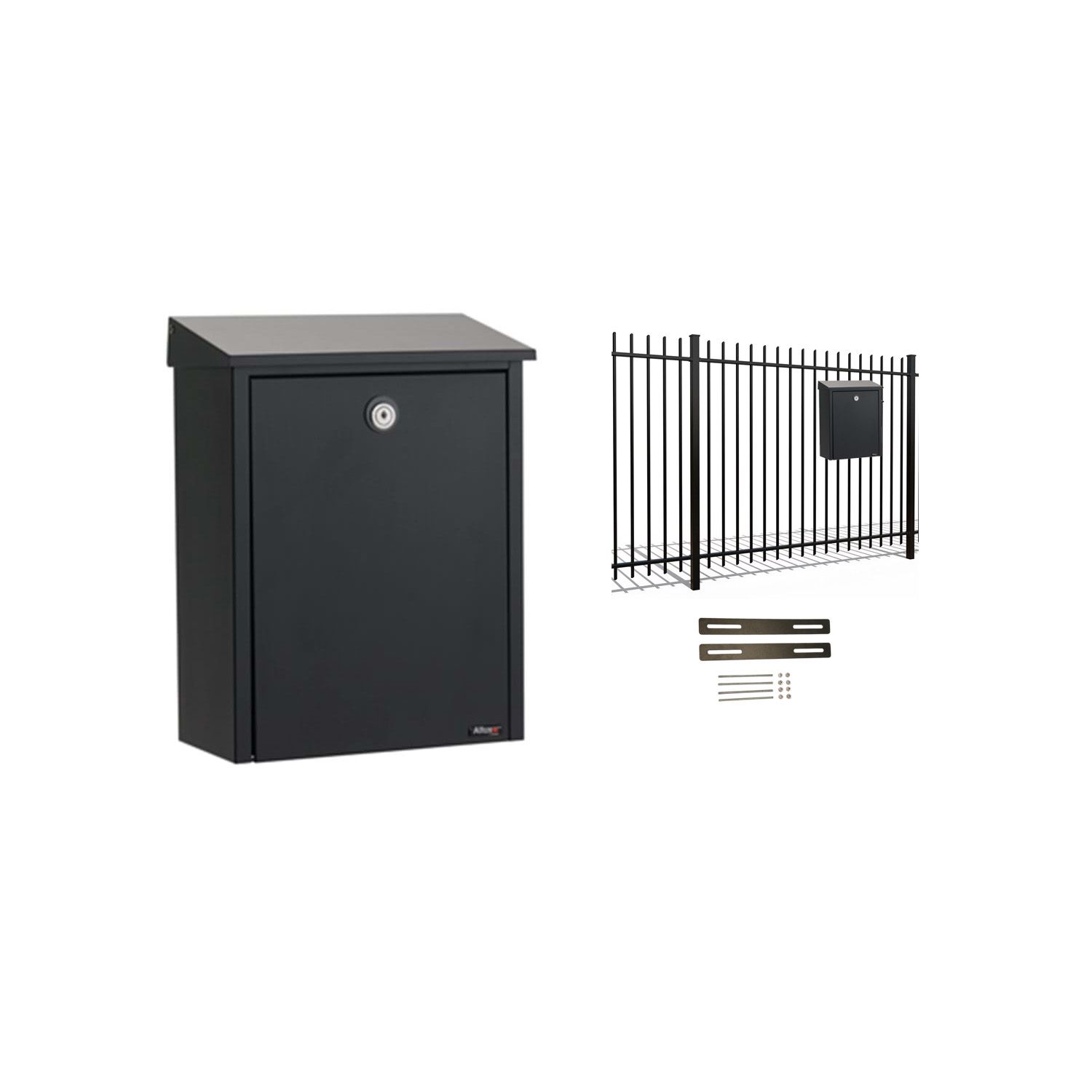Hekbrievenbus Allux 200 - zwart | Allux