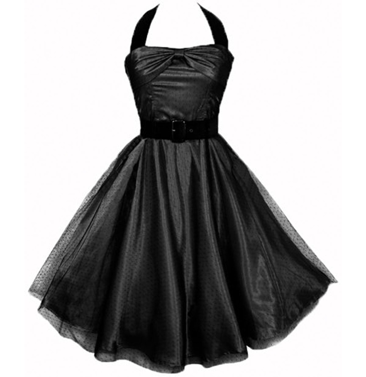 Hell Bunny Songstress Dress Black -XS | 38% korting | Hell Bunny