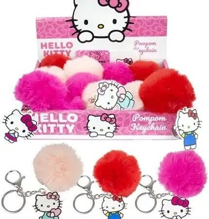 Hello Kitty Pompom Sleutelhanger | Hello Kitty