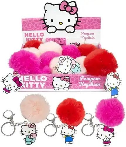Hello Kitty Pompom Sleutelhanger | Hello Kitty