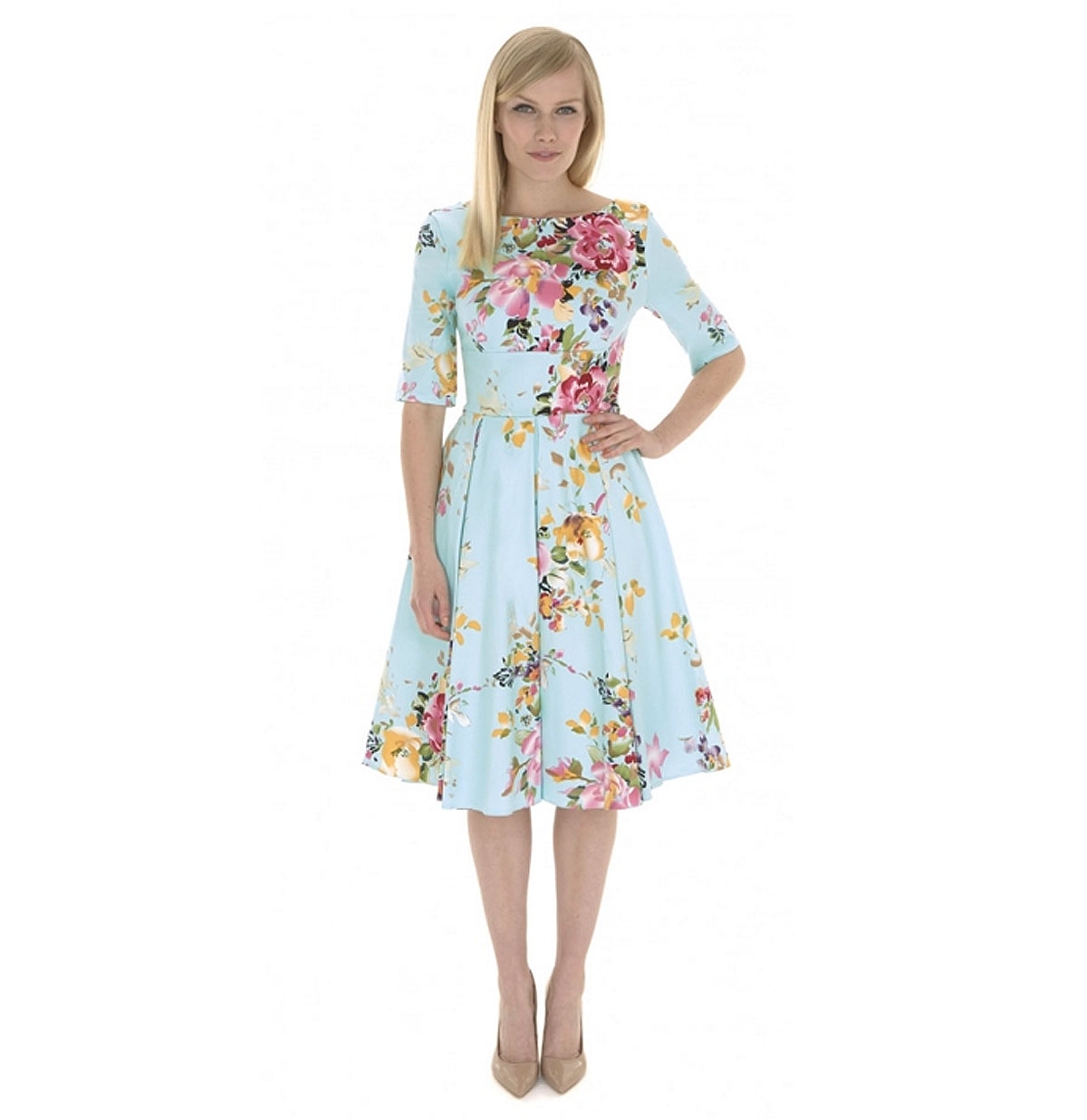 Hepburn Seville Swing Dress Mint-34 (NL)/ 8 (UK) | 47% korting | The Pretty Dress Company