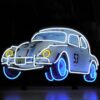 Herbie The Love Bug Neon Verlichting 75 x 45 cm - Wit