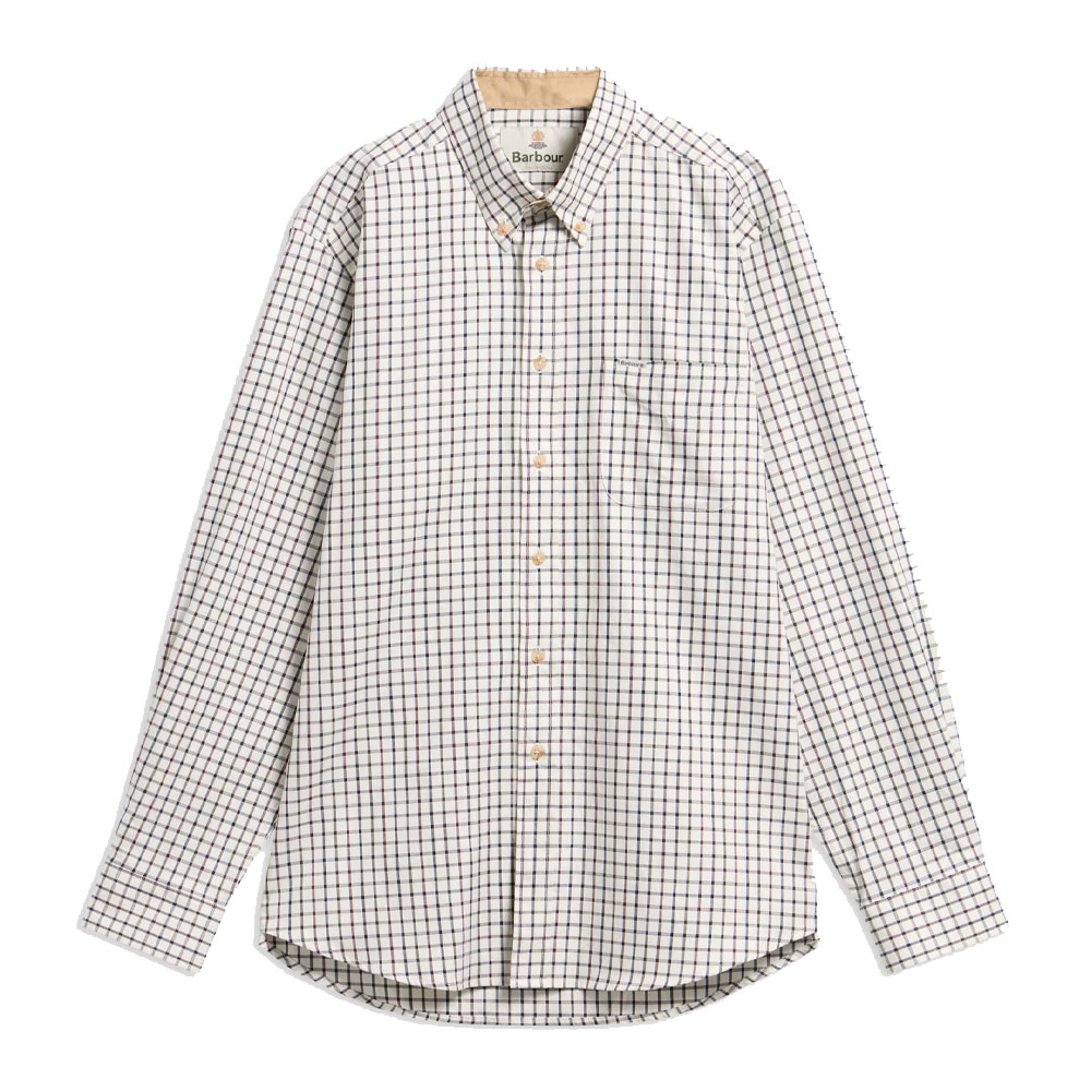 Herenblouse Sporting Tattersall Dark Bordeaux | Barbour