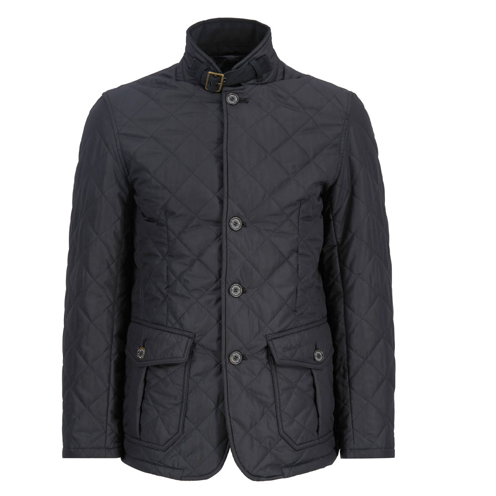 Herenjas Quilted Lutz zwart | Barbour