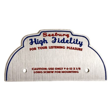 Hi-Fi schild voor Seeburg 3W1 wall box | Seeburg
