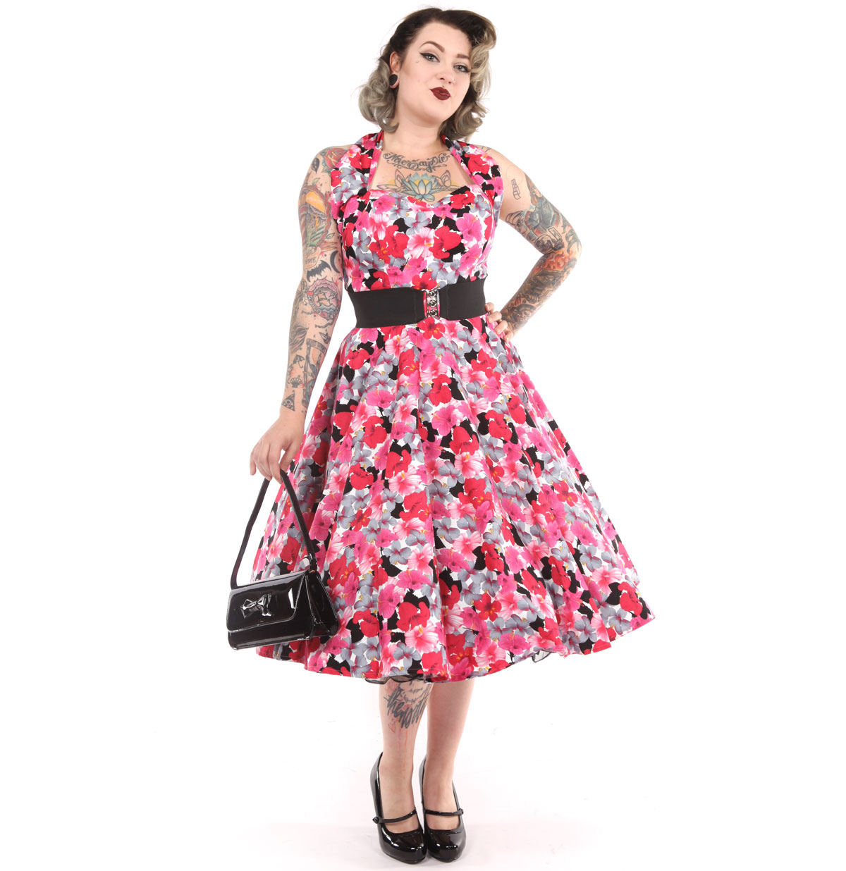 Hibiscus Dress Pink-38 (NL)/ 12 (UK) | 35% korting | Vivien of Holloway