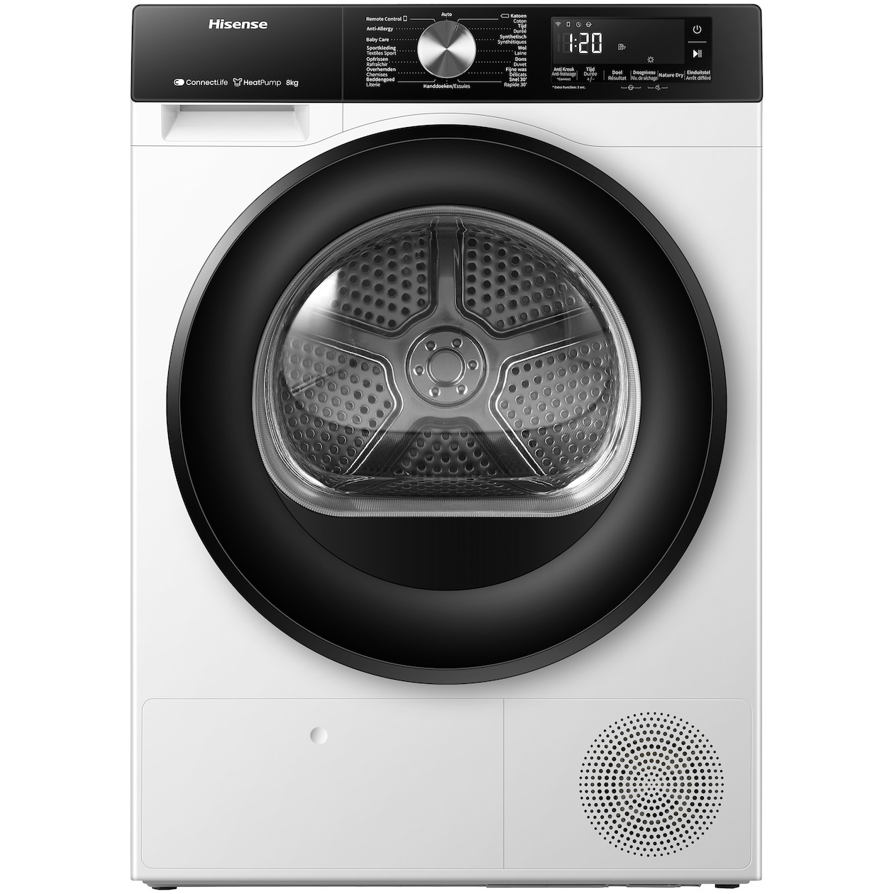 Hisense DH3S802BW3 Warmtepompdroger Wit | Hisense