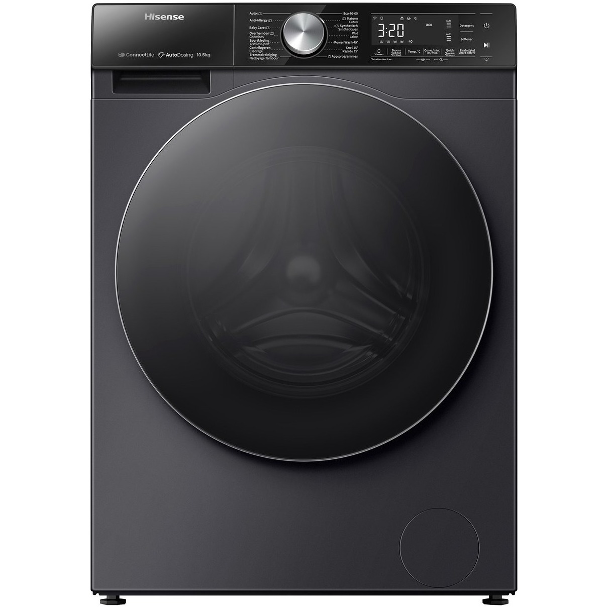 Hisense WF5S1045BB Wasmachine Zwart | Hisense