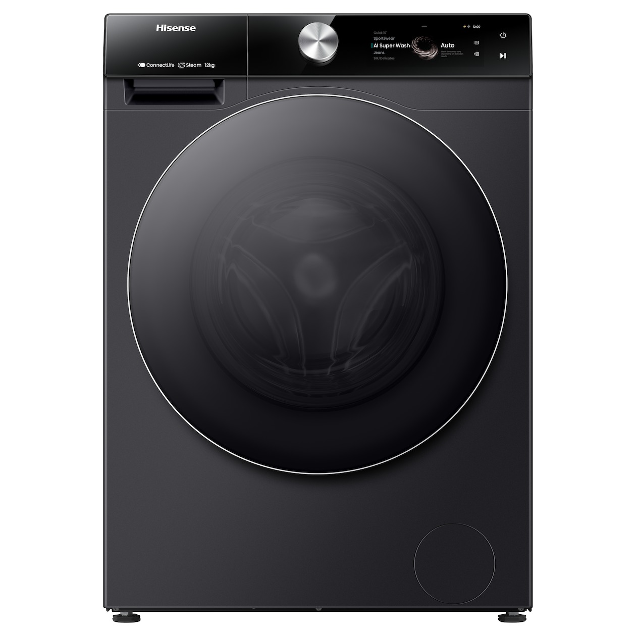 Hisense WF7S1247BB Wasmachine Zwart | Hisense