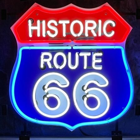 Historic Route 66 Neon 50 x 53 cm | Route 66