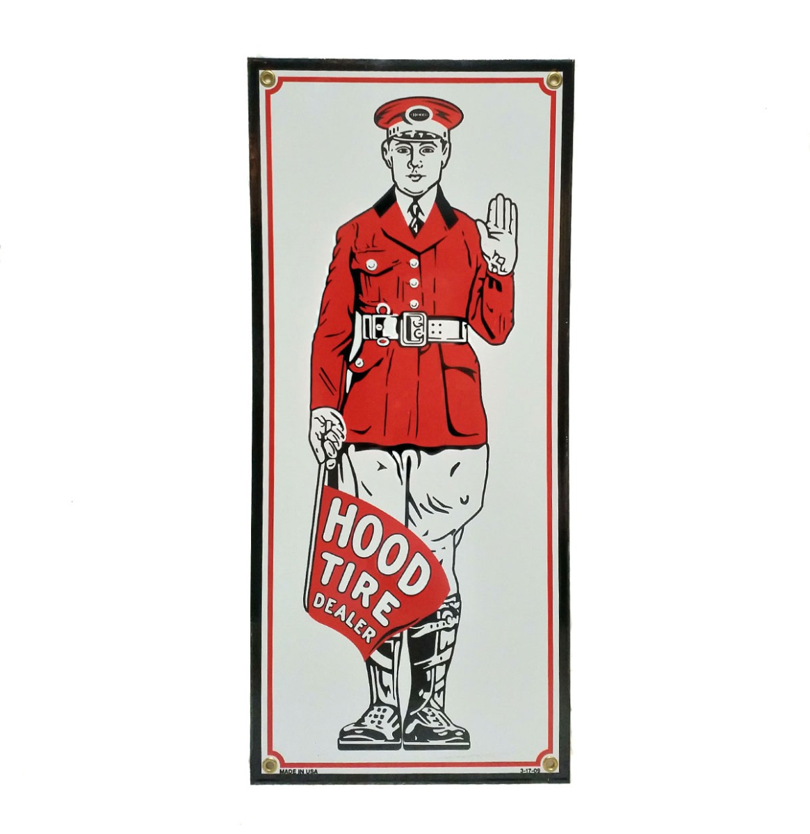 Hood Tire Dealer Emaille Bord | Fiftiesstore